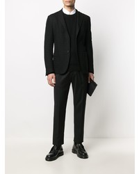 Blazer en laine noir Corneliani