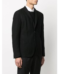 Blazer en laine noir Corneliani