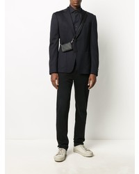 Blazer en laine noir Z Zegna