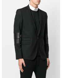 Blazer en laine noir Les Hommes