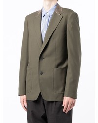 Blazer en laine olive Kolor