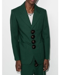 Blazer en laine vert foncé Pronounce