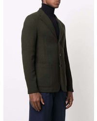 Blazer en laine vert foncé Barena