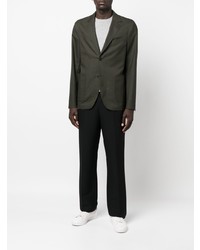 Blazer en laine vert foncé Officine Generale