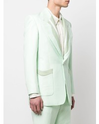 Blazer en laine vert menthe Casablanca