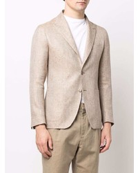 Blazer en lin beige Tagliatore