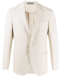 Blazer en lin beige Corneliani