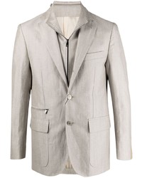 Blazer en lin beige Corneliani