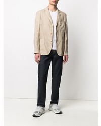 Blazer en lin beige Aspesi