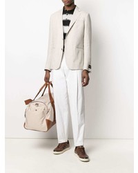 Blazer en lin beige Z Zegna