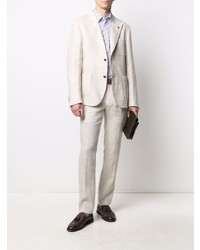 Blazer en lin beige GREY DANIELE ALESSANDRINI