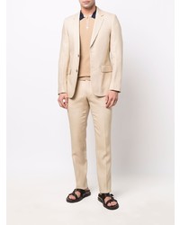 Blazer en lin beige Sandro