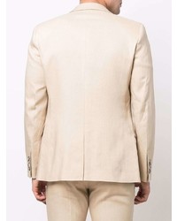 Blazer en lin beige Sandro