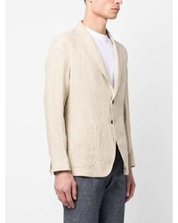 Blazer en lin beige Emporio Armani