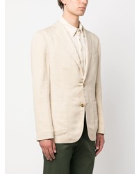 Blazer en lin beige Boglioli