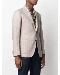 Blazer en lin beige Tagliatore