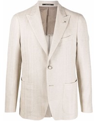 Blazer en lin beige Tagliatore