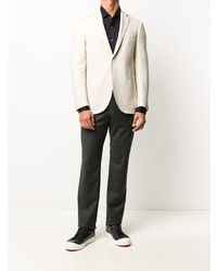 Blazer en lin beige Corneliani