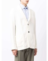 Blazer en lin blanc Giorgio Armani