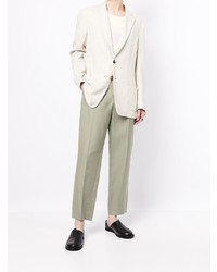 Blazer en lin blanc Agnona