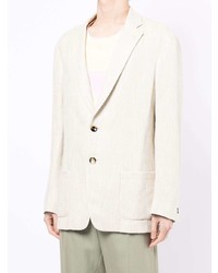 Blazer en lin blanc Agnona