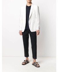 Blazer en lin blanc Tagliatore