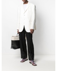 Blazer en lin blanc Maison Margiela