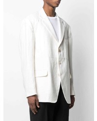 Blazer en lin blanc Maison Margiela