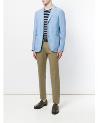 Blazer en lin bleu clair Boglioli