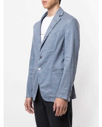 Blazer en lin bleu clair Emporio Armani