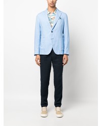 Blazer en lin bleu clair Manuel Ritz