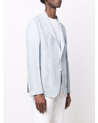 Blazer en lin bleu clair Tagliatore