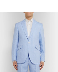 Blazer en lin bleu clair Favourbrook