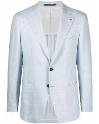 Blazer en lin bleu clair Tagliatore