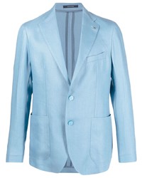 Blazer en lin bleu clair Tagliatore