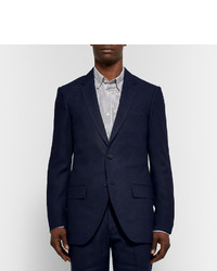 Blazer en lin bleu marine Club Monaco