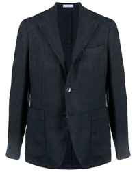 Blazer en lin bleu marine Boglioli