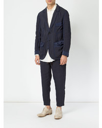 Blazer en lin bleu marine Ziggy Chen