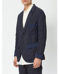 Blazer en lin bleu marine Ziggy Chen