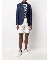 Blazer en lin bleu marine Tagliatore