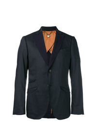 Blazer en lin bleu marine Maurizio Miri