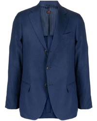 Blazer en lin bleu marine Mp Massimo Piombo