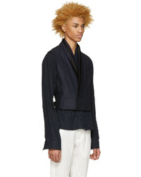 Blazer en lin bleu marine Haider Ackermann