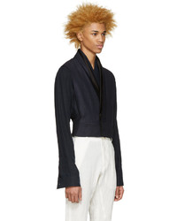 Blazer en lin bleu marine Haider Ackermann