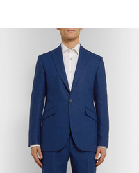 Blazer en lin bleu marine Favourbrook