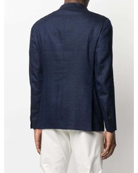 Blazer en lin bleu marine Tagliatore