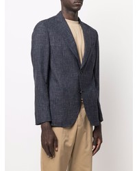 Blazer en lin bleu marine Eleventy