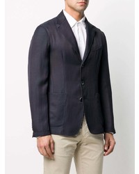 Blazer en lin bleu marine Barena