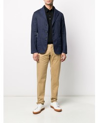 Blazer en lin bleu marine Barena