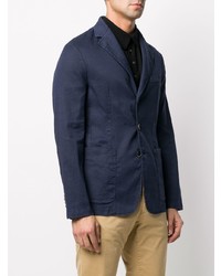 Blazer en lin bleu marine Barena